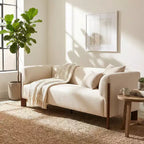 Canapé rembourré moderne en bois 3 places Christopher Knight Home Patcharee 80