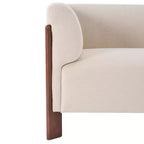 Canapé rembourré moderne en bois 3 places Christopher Knight Home Patcharee 80