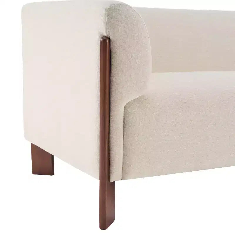 Canapé rembourré moderne en bois 3 places Christopher Knight Home Patcharee 80