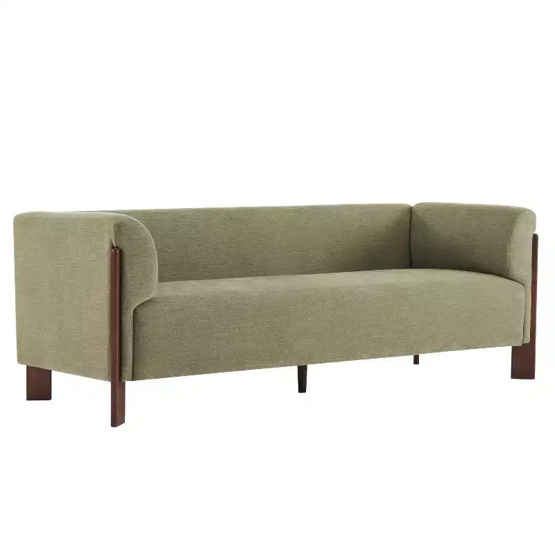 Canapé rembourré moderne en bois 3 places Christopher Knight Home Patcharee 80
