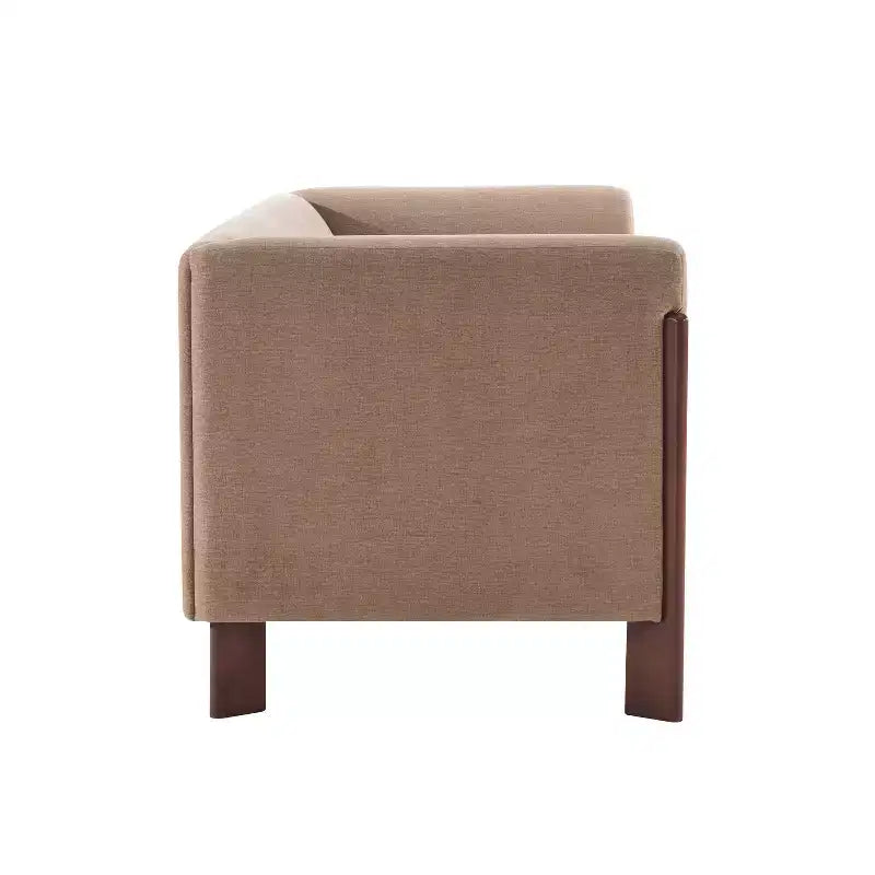 Canapé rembourré moderne en bois 3 places Christopher Knight Home Patcharee 80