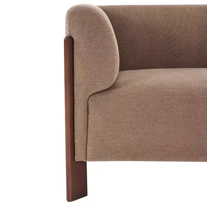 Canapé rembourré moderne en bois 3 places Christopher Knight Home Patcharee 80