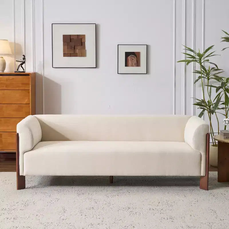 Canapé rembourré moderne en bois 3 places Christopher Knight Home Patcharee 80
