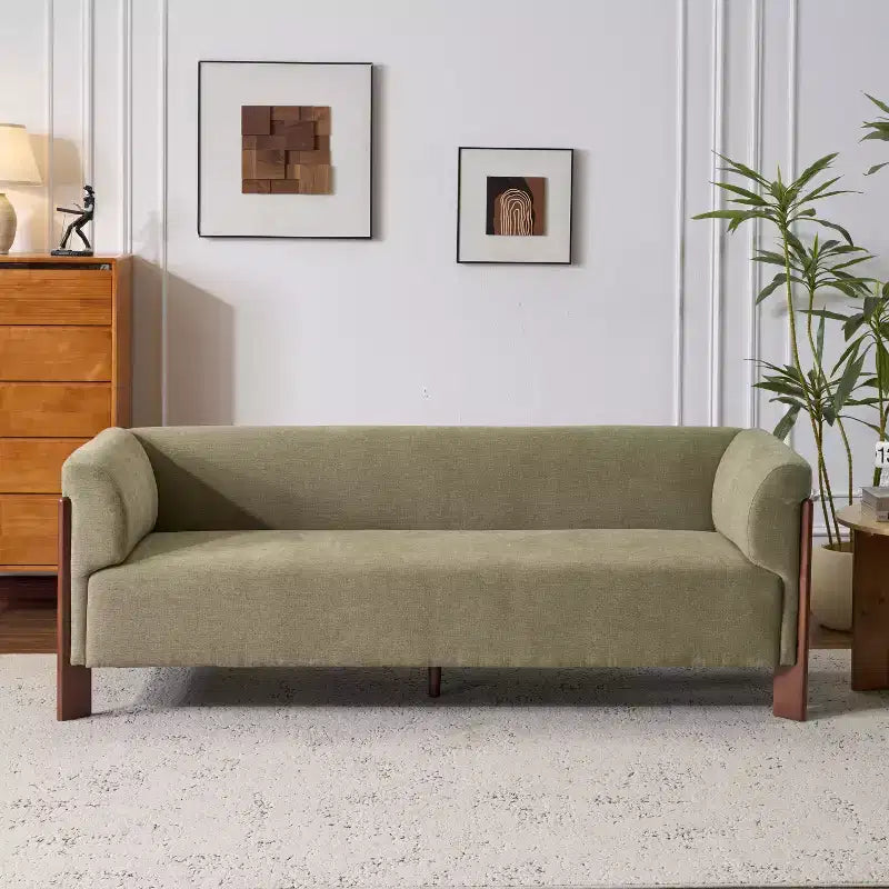 Canapé rembourré moderne en bois 3 places Christopher Knight Home Patcharee 80