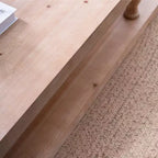 Table basse GDFStudio Peggie en bois de style rustique avec étagère de rangement ouverte