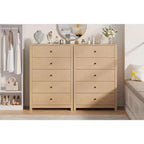 Commode simple et moderne pour chambre à coucher, commode de rangement en bois avec tiroirs profonds pour salon, couloir, entrée