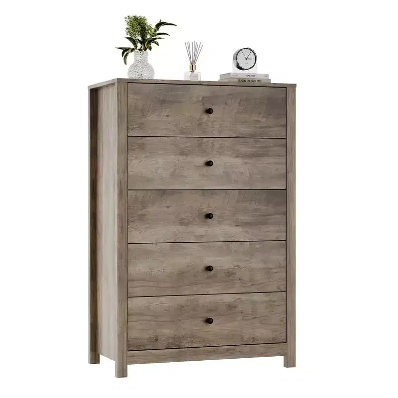 Commode simple et moderne pour chambre à coucher, commode de rangement en bois avec tiroirs profonds pour salon, couloir, entrée