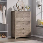 Commode simple et moderne pour chambre à coucher, commode de rangement en bois avec tiroirs profonds pour salon, couloir, entrée