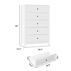 Commode simple et moderne pour chambre à coucher, commode de rangement en bois avec tiroirs profonds pour salon, couloir, entrée