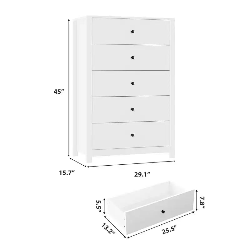 Commode simple et moderne pour chambre à coucher, commode de rangement en bois avec tiroirs profonds pour salon, couloir, entrée