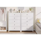 Commode simple et moderne pour chambre à coucher, commode de rangement en bois avec tiroirs profonds pour salon, couloir, entrée