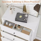 Commode simple et moderne pour chambre à coucher, commode de rangement en bois avec tiroirs profonds pour salon, couloir, entrée