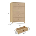 Commode simple et moderne pour chambre à coucher, commode de rangement en bois avec tiroirs profonds pour salon, couloir, entrée