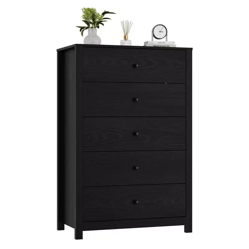 Commode simple et moderne pour chambre à coucher, commode de rangement en bois avec tiroirs profonds pour salon, couloir, entrée