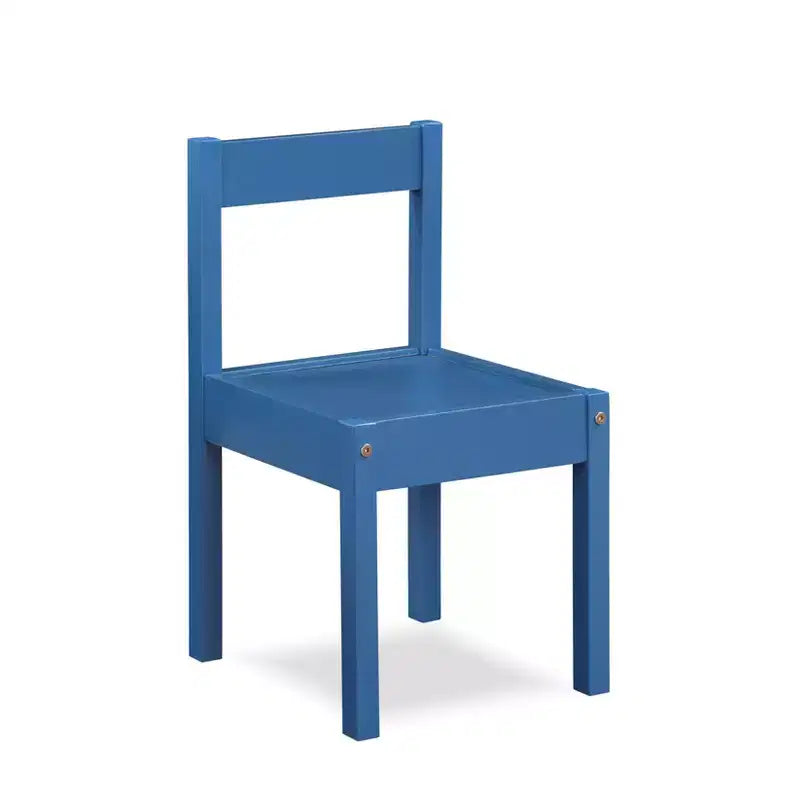 Ensemble table et deux chaises Gibson 3 pièces pour enfants avec surface effaçable à sec, bleu foncé