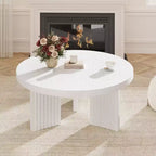 Table basse ronde moderne
Plateau de 3,3 cm d'épaisseur
Pieds cannelés élégants
Idéale pour le salon/chambre à coucher
Assemblage facile
Finition bois blanc