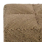 Pouffe en jonc de mer tressé Malta - CWK2028 - Naturel - Safavieh Couture