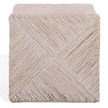 Wynrose Woven Rattan Ottoman - CWK2029 - Off-White - Safavieh Couture