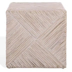 Wynrose Woven Rattan Ottoman - CWK2029 - Off-White - Safavieh Couture