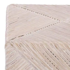 Ottoman en rotin tressé Wynrose - CWK2029 - Blanc cassé - Safavieh Couture