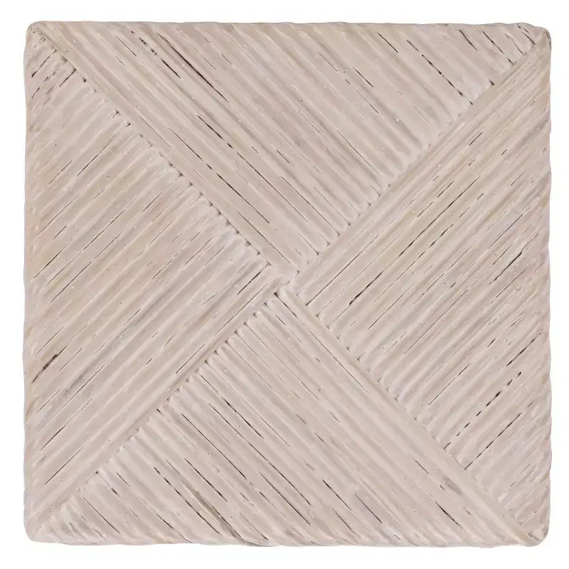 Ottoman en rotin tressé Wynrose - CWK2029 - Blanc cassé - Safavieh Couture