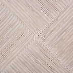 Ottoman en rotin tressé Wynrose - CWK2029 - Blanc cassé - Safavieh Couture