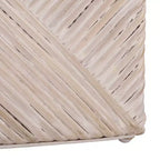 Ottoman en rotin tressé Wynrose - CWK2029 - Blanc cassé - Safavieh Couture
