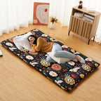 Matelas de sol futon japonais floral, tapis Tatami épais, matelas de sol pliable, matelas de sol enroulable pour dortoir, matelas de sol portable