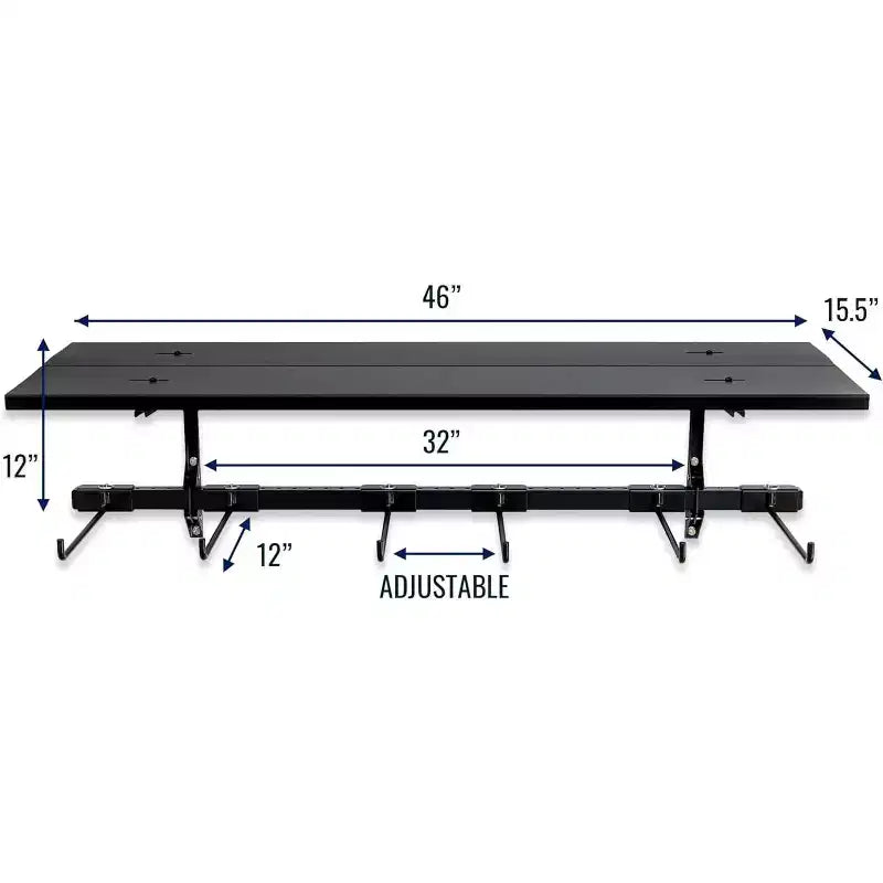 StoreYourBoard G-Chair + Étagère | Système de rangement mural réglable | Supporte 136 kg