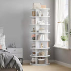 Tour de rangement rotative à 360° pour chaussures, organisateur vertical à 7 niveaux - Autonome, rangement peu encombrant pour 28 à 32 paires - Idéal pour entrée, placard, chambre à coucher