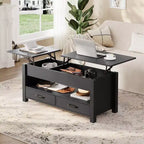 Table basse en bois - Table basse réglable, Table basse réglable en hauteur, Table basse moderne, Table basse élégante