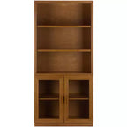 Jollie Glass Door Bookcase - Natural - SEI