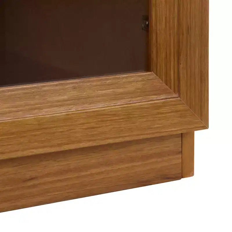 Bibliothèque Jollie avec portes vitrées - Naturel - SEI