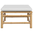 vidaXL Repose-pieds de jardin gris clair bambou moyen modulaire