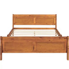 Lit plateforme moderne Luxystar en bois de taille Queen avec tête de lit