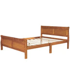 Lit plateforme moderne Luxystar en bois de taille Queen avec tête de lit