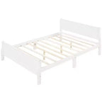 Lit plateforme moderne Luxystar en bois de taille Queen avec tête de lit