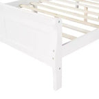 Lit plateforme moderne Luxystar en bois de taille Queen avec tête de lit