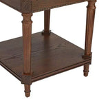 Table d'appoint carrée Regency Hill Pullman 22" en bois de noyer vieilli