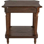 Table d'appoint carrée Regency Hill Pullman 22" en bois de noyer vieilli