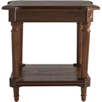 Table d'appoint carrée Regency Hill Pullman 22" en bois de noyer vieilli
