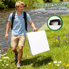 Table pliante FDW de 5,9 pieds, table en plastique portable avec poignée de transport, parfaite pour l'intérieur, l'extérieur, les fêtes, les dîners, les mariages, les événements, le camping