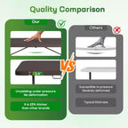 Table pliante FDW de 5,9 pieds, table en plastique portable avec poignée de transport, parfaite pour l'intérieur, l'extérieur, les fêtes, les dîners, les mariages, les événements, le camping