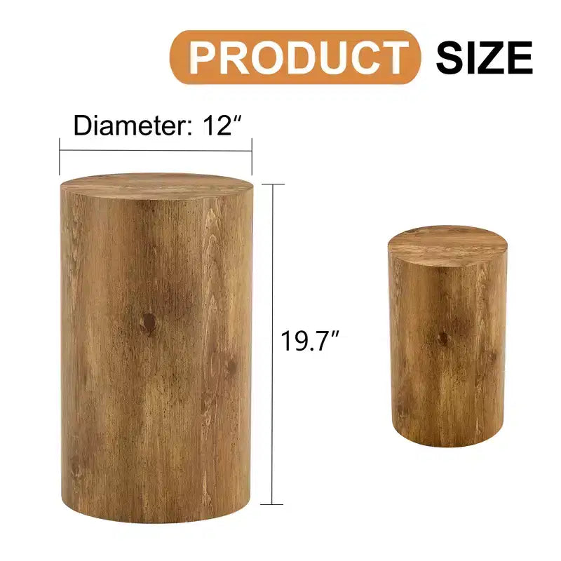 Table multifonctionnelle cylindrique à motifs, petite table basse de salle à manger, bureau d'écriture en MDF pour divers styles d'intérieur