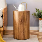 Table multifonctionnelle cylindrique à motifs, petite table basse de salle à manger, bureau d'écriture en MDF pour divers styles d'intérieur