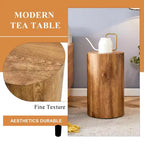 Table multifonctionnelle cylindrique à motifs, petite table basse de salle à manger, bureau d'écriture en MDF pour divers styles d'intérieur