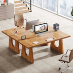 Bureau de direction de 180 cm, bureau d'ordinateur rectangulaire avec grand plateau
