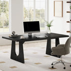 Bureau de direction de 180 cm, bureau d'ordinateur rectangulaire avec grand plateau