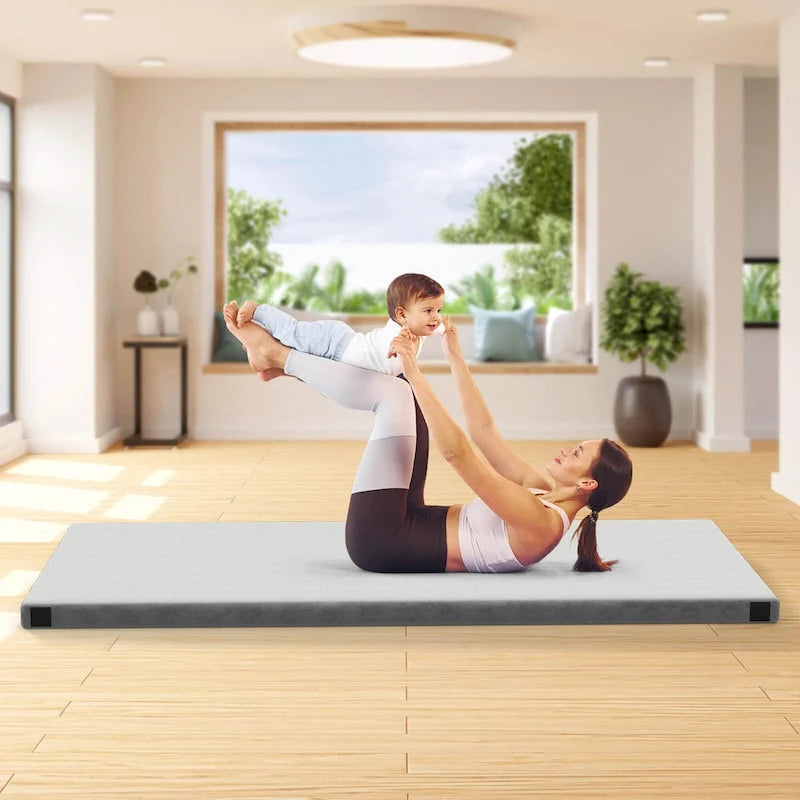 Matelas de camping Goplus en mousse à mémoire de forme avec sac de voyage antidérapant – Voir les détails
