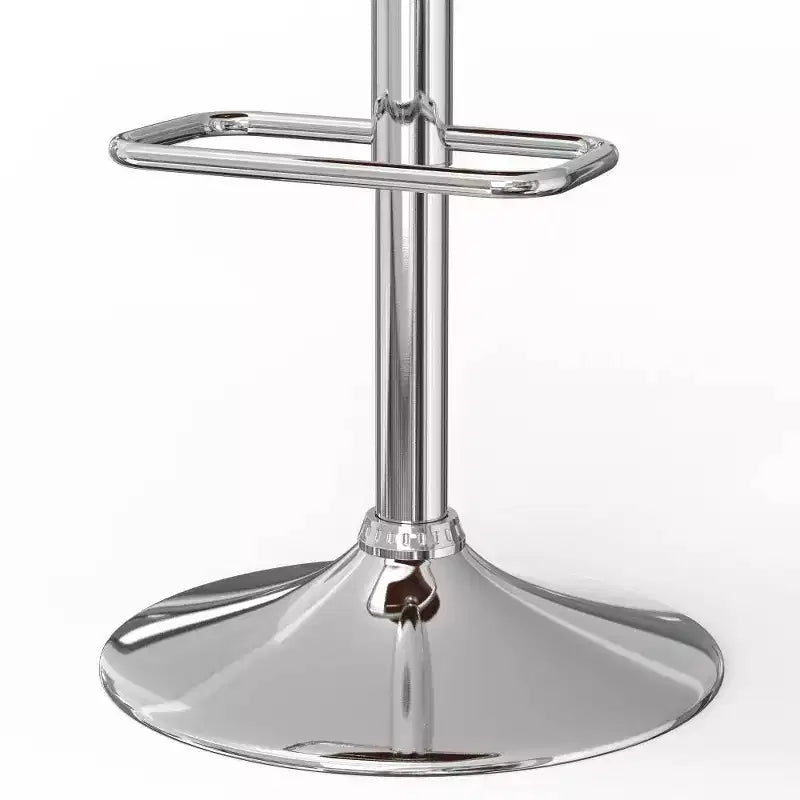 Tabouret de bar réglable et pivotant Calinda de WyndenHall Gris clair : Style moderne du milieu du siècle, Rembourré, Pieds en acier